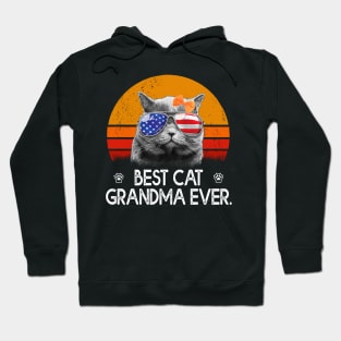 Vintage Best Cat Grandma Ever T-Shirt Hoodie